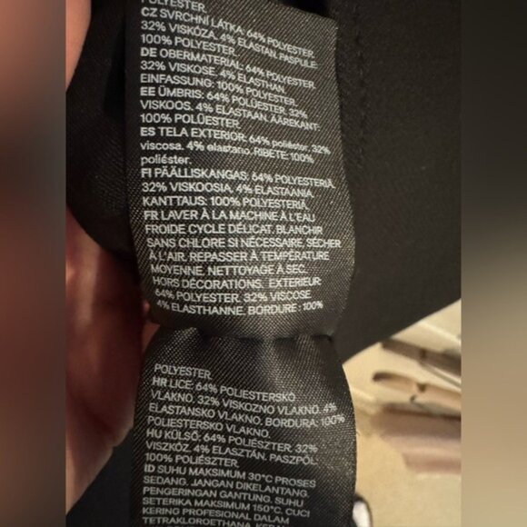 H&M Straight Cut Oversized Long Coat Women’s size Small - Picture 10 of 13